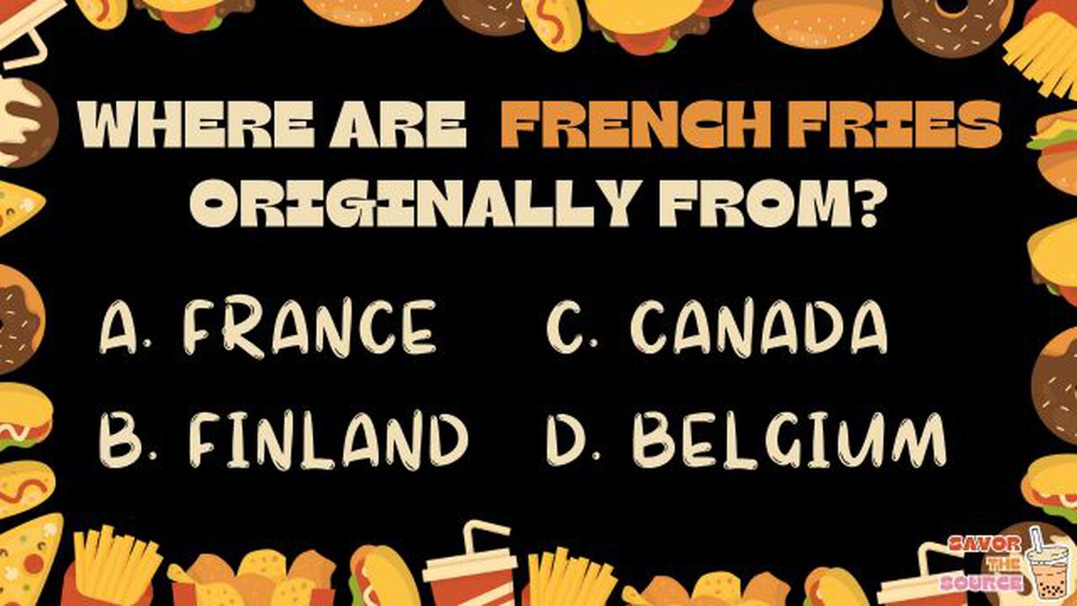 SAVOR THE SOURCE: Food Trivia! image number null